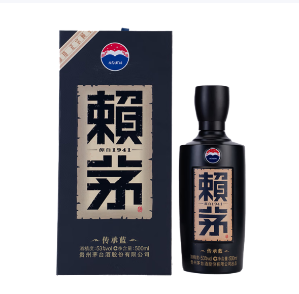 赖茅 传承蓝 酱香型白酒 53度 500ml 单瓶装